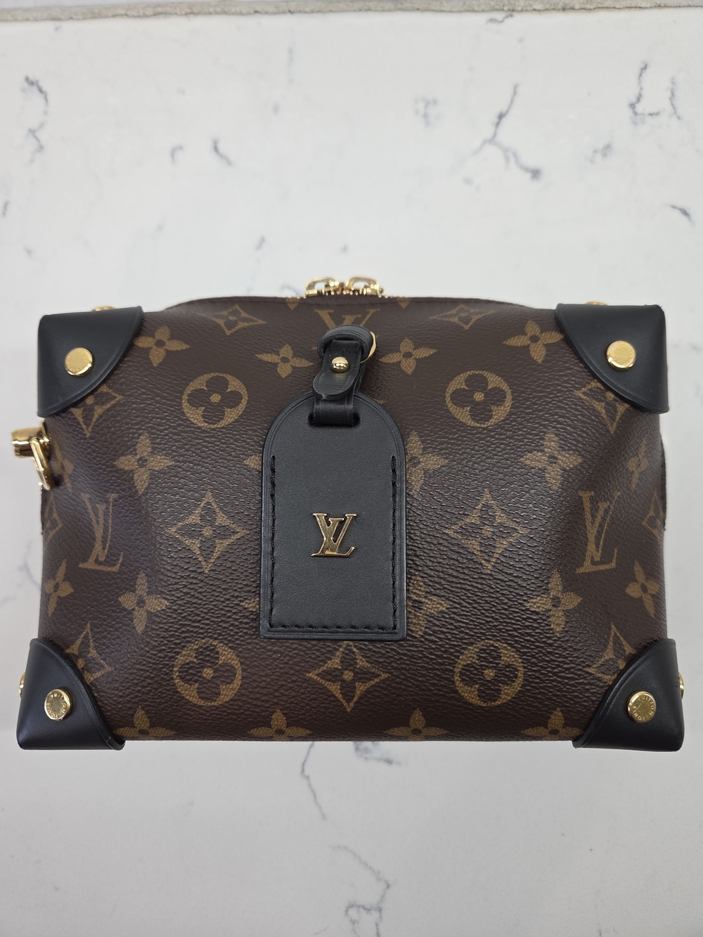 Louis Vuitton Monogram Petite Malle Souple Crossbody Bag - Excellent - Picture 7 of 16